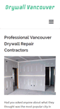 Mobile Screenshot of drywallvancouver.ca