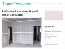 Tablet Screenshot of drywallvancouver.ca